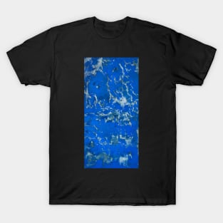 Blue Fluid Abstract Painting T-Shirt